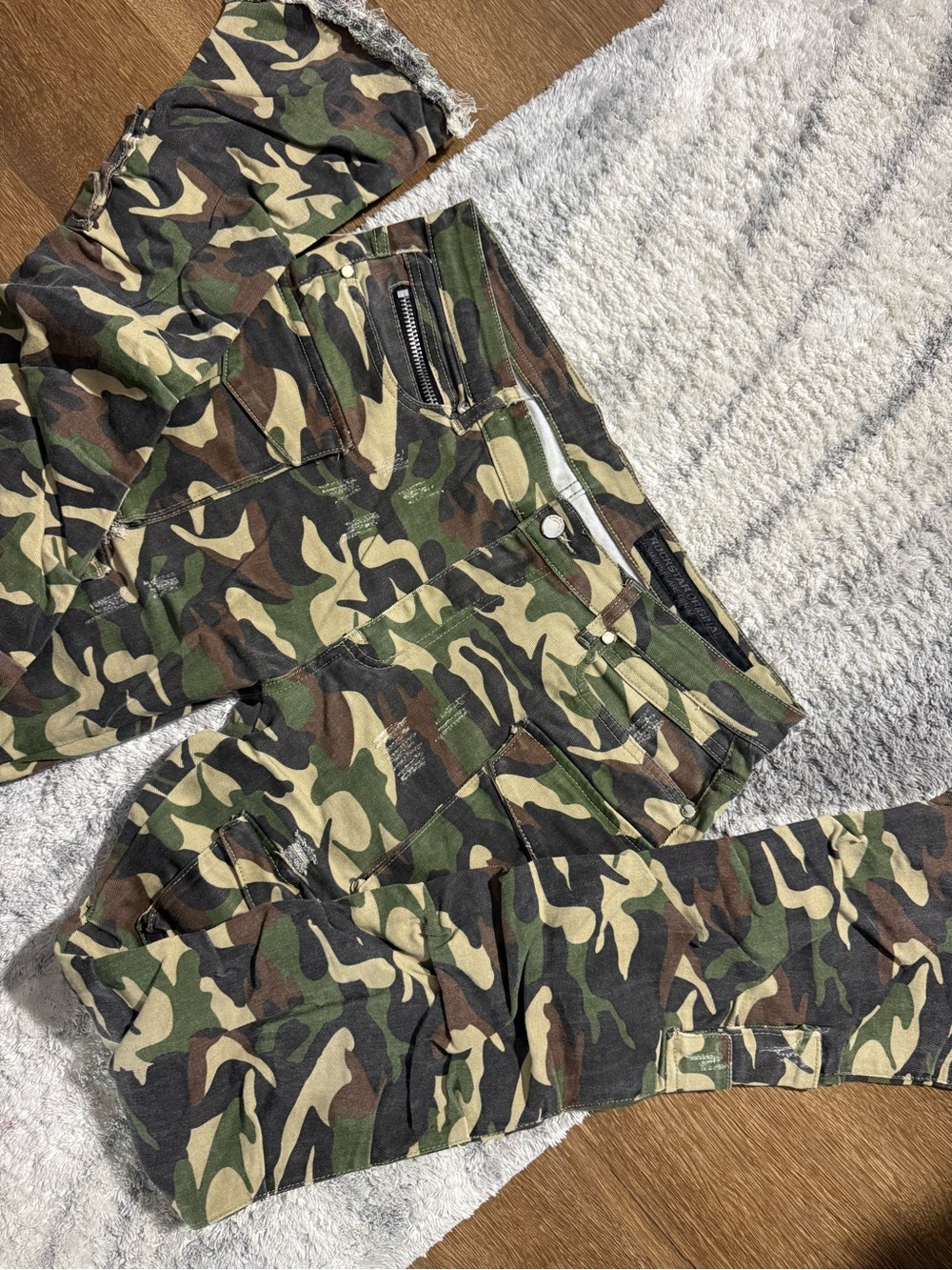 Rockstar original Camo Stacked Flare Jean